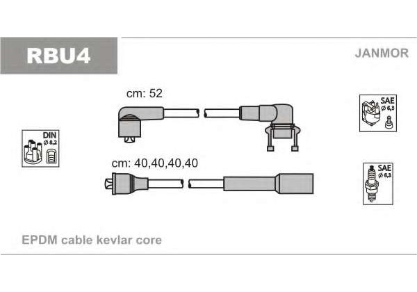 Комплект проводів запалювання Renault 19, 21, Super 5, Twingo 1.2, 1.4, 7700726529